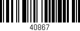 Código de barras (EAN, GTIN, SKU, ISBN): '40867'