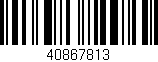 Código de barras (EAN, GTIN, SKU, ISBN): '40867813'