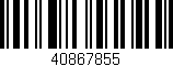 Código de barras (EAN, GTIN, SKU, ISBN): '40867855'