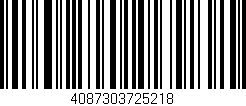 Código de barras (EAN, GTIN, SKU, ISBN): '4087303725218'