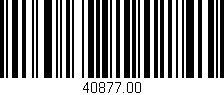 Código de barras (EAN, GTIN, SKU, ISBN): '40877.00'