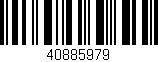 Código de barras (EAN, GTIN, SKU, ISBN): '40885979'