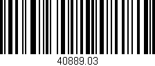 Código de barras (EAN, GTIN, SKU, ISBN): '40889.03'