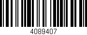 Código de barras (EAN, GTIN, SKU, ISBN): '4089407'