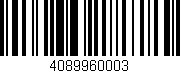 Código de barras (EAN, GTIN, SKU, ISBN): '4089960003'