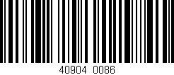 Código de barras (EAN, GTIN, SKU, ISBN): '40904/0086'