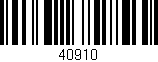 Código de barras (EAN, GTIN, SKU, ISBN): '40910'
