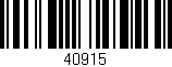 Código de barras (EAN, GTIN, SKU, ISBN): '40915'