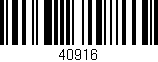 Código de barras (EAN, GTIN, SKU, ISBN): '40916'