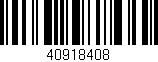 Código de barras (EAN, GTIN, SKU, ISBN): '40918408'