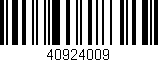 Código de barras (EAN, GTIN, SKU, ISBN): '40924009'