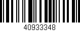 Código de barras (EAN, GTIN, SKU, ISBN): '40933348'