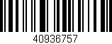 Código de barras (EAN, GTIN, SKU, ISBN): '40936757'