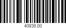 Código de barras (EAN, GTIN, SKU, ISBN): '40938.00'