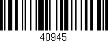 Código de barras (EAN, GTIN, SKU, ISBN): '40945'