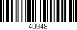 Código de barras (EAN, GTIN, SKU, ISBN): '40948'