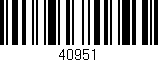 Código de barras (EAN, GTIN, SKU, ISBN): '40951'