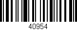 Código de barras (EAN, GTIN, SKU, ISBN): '40954'