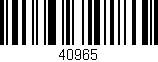 Código de barras (EAN, GTIN, SKU, ISBN): '40965'