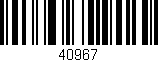 Código de barras (EAN, GTIN, SKU, ISBN): '40967'