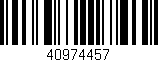 Código de barras (EAN, GTIN, SKU, ISBN): '40974457'