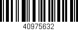 Código de barras (EAN, GTIN, SKU, ISBN): '40975632'