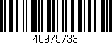 Código de barras (EAN, GTIN, SKU, ISBN): '40975733'