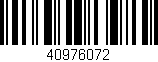Código de barras (EAN, GTIN, SKU, ISBN): '40976072'