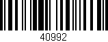 Código de barras (EAN, GTIN, SKU, ISBN): '40992'