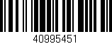 Código de barras (EAN, GTIN, SKU, ISBN): '40995451'