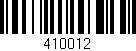 Código de barras (EAN, GTIN, SKU, ISBN): '410012'