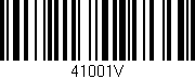 Código de barras (EAN, GTIN, SKU, ISBN): '41001V'