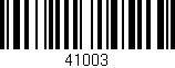 Código de barras (EAN, GTIN, SKU, ISBN): '41003'