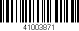 Código de barras (EAN, GTIN, SKU, ISBN): '41003871'