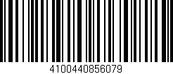 Código de barras (EAN, GTIN, SKU, ISBN): '4100440856079'