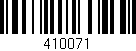 Código de barras (EAN, GTIN, SKU, ISBN): '410071'