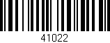 Código de barras (EAN, GTIN, SKU, ISBN): '41022'