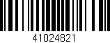 Código de barras (EAN, GTIN, SKU, ISBN): '41024821'