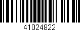 Código de barras (EAN, GTIN, SKU, ISBN): '41024822'