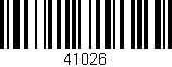 Código de barras (EAN, GTIN, SKU, ISBN): '41026'