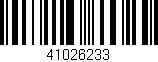 Código de barras (EAN, GTIN, SKU, ISBN): '41026233'