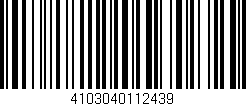 Código de barras (EAN, GTIN, SKU, ISBN): '4103040112439'