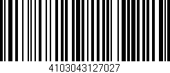 Código de barras (EAN, GTIN, SKU, ISBN): '4103043127027'