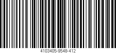 Código de barras (EAN, GTIN, SKU, ISBN): '4103405-9548-412'