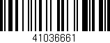 Código de barras (EAN, GTIN, SKU, ISBN): '41036661'