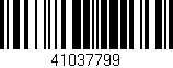 Código de barras (EAN, GTIN, SKU, ISBN): '41037799'
