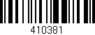 Código de barras (EAN, GTIN, SKU, ISBN): '410381'