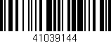 Código de barras (EAN, GTIN, SKU, ISBN): '41039144'