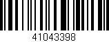 Código de barras (EAN, GTIN, SKU, ISBN): '41043398'
