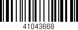 Código de barras (EAN, GTIN, SKU, ISBN): '41043668'